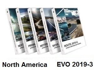 BMW Road Map North America EVO 2019-3  [Download only]